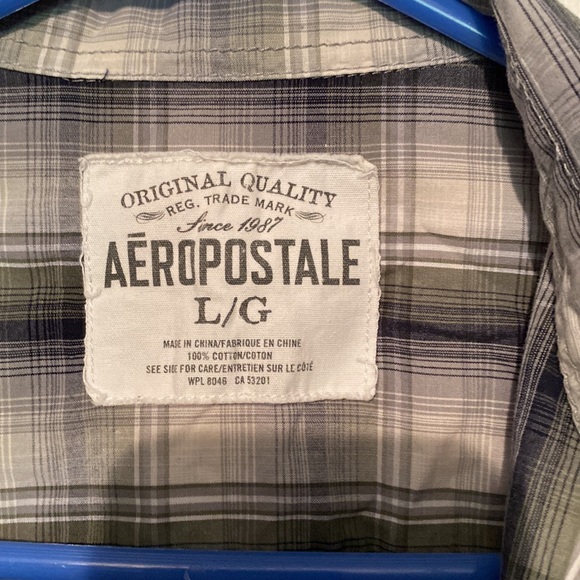 Aeropostale mens button up shirt size large - Picture 2 of 3